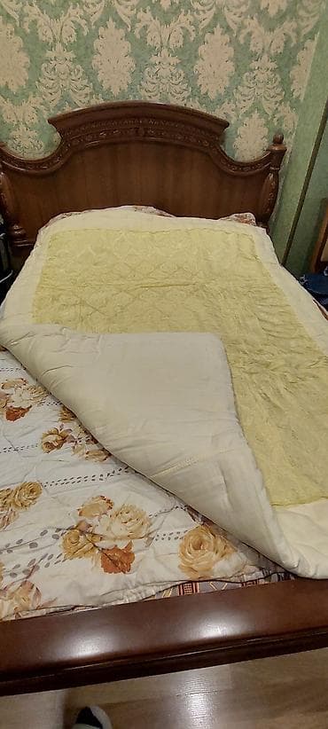 Yorğanlar, adyallar: Yorgan döşək yastiq.təmiz yun.işlənməyib — 2