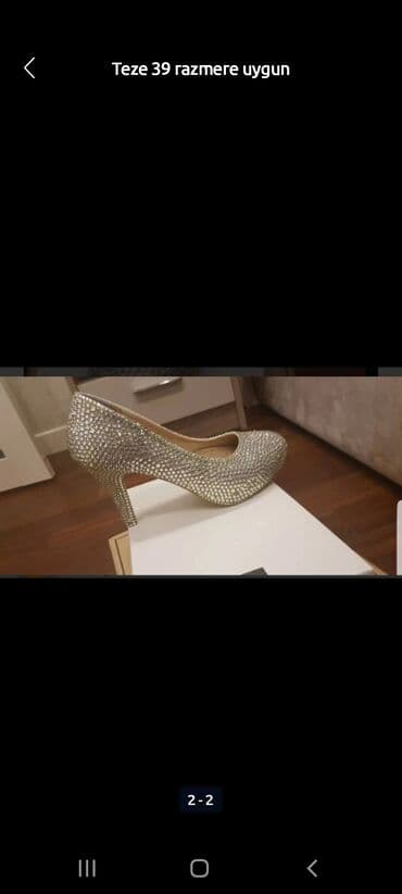 şnurlu qadın mokasinləri: Tuflilər, Ölçü: 39, rəng - Boz, Yeni — 2