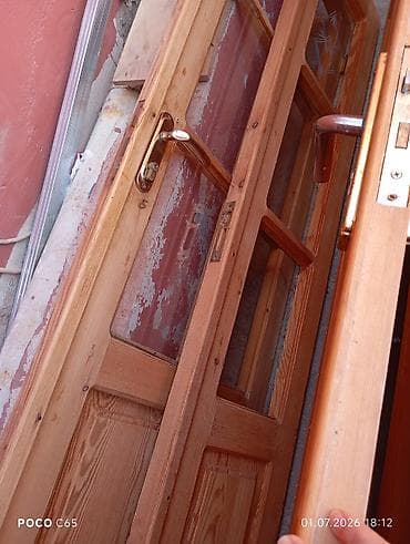 seif qapi: Taxta qapi satilir bir ededi 10 azn temiz taxtadi indikilerden deyil — 4
