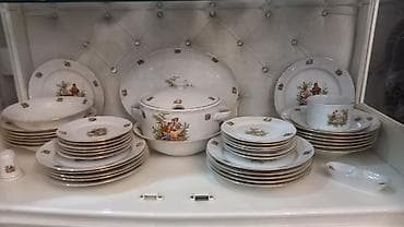 servis destleri: Nahar dəsti, rəng - Ağ, Farfor, 6 nəfərlik — 1