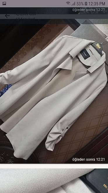 Kurtkalar: Palto, PULL&BEAR, M, rəng - Bej — 1