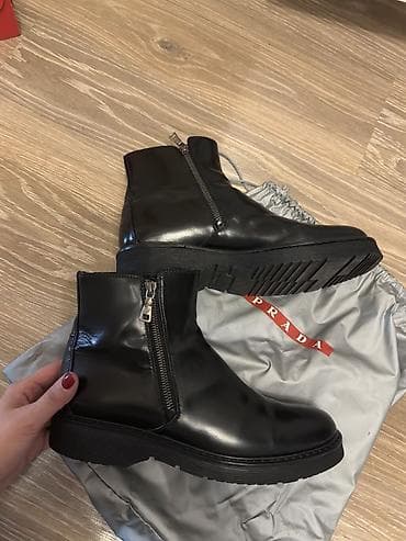 batinkalar: Prada qadın qısa dəri çəkmələri - Model kodu: 3T5880 - Ölçü: 39.5 - — 7