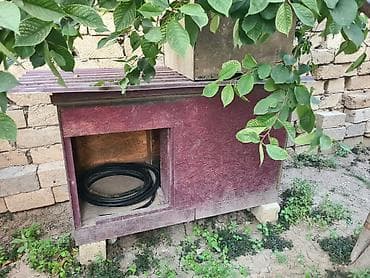it paltarları: Taxta it evi (küpə) - Material: OSB tipli taxta lövhələrdən yığılmış — 4