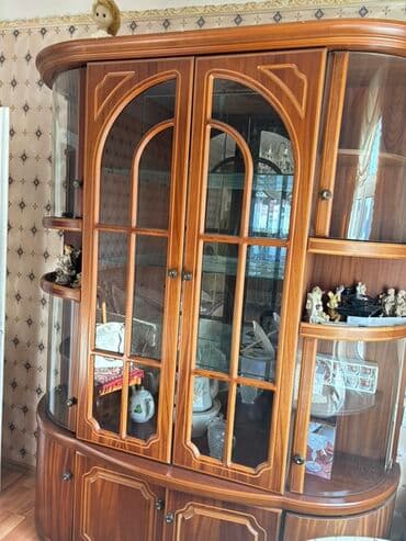 mebel servant: İşlənmiş, Açılan, 4 qapılı Düz dolab, Servant — 6