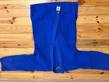 женские спортивные костюмы на синтепоне: Judogi dəsti – Adidas və Mizuno - Rənglər: ağ (Adidas) və mavi — 4