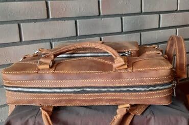 komputer case: Natural dəri portfel Dəri Portfel 100% Əl işi təbii Dəri çanta. Təbii — 11