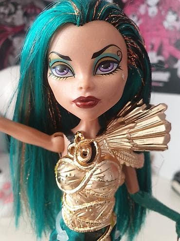 Monster High kuklası – Nefera De Nile💎 - Uzun, parlaq firuzəyi — 4