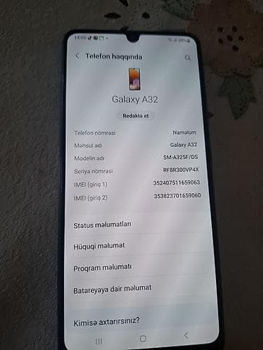 samsung g850: Samsung Galaxy A32, rəng - Qara, İki sim kartlı — 3