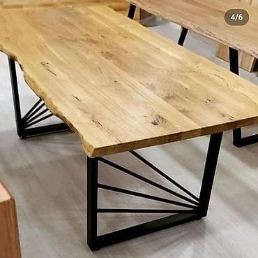 Другая мебель: Новый, Квадратный стол, 6 стульев, Нераскладной, Со скамейками, Азербайджан — 3