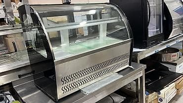 Şüşə vitrinli soyuducu (şirniyyat/dessert vitrin kabineti) - Önü qövs — 5