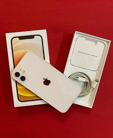 Техника и электроника: IPhone 12, 128 ГБ, Белый, Гарантия, Кредит, Face ID — 1