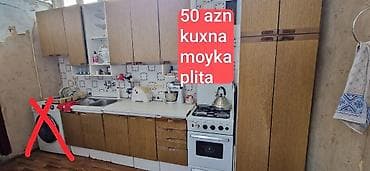 Mətbəx dəsti satılır: modul şkaflar, iş masasının üstü, paslanmayan — 1