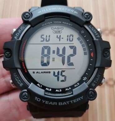 1 qram gümüş nece manatdir: Yeni, Qol saatı, Casio, rəng - Qara — 4