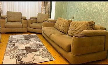 İşlənmiş, Divan, 2 kreslo, Bazalı, Açılan lalafo.az -da İşlənmiş, Divan, 2 kreslo, Bazalı, Açılan