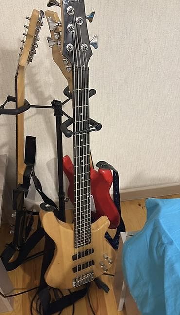 gitara tarnada: 5 simli elektrik bas gitar - Korpus: təbii ağac görünüşlü (natural — 1
