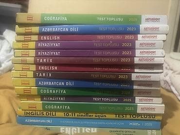 Abituriyent “Test Toplusu” seriyasından müxtəlif fənn kitabları dəsti