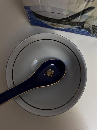 pol kraskasi: Metbex ucun teze hamsii - Şüşə dekorativ qab: Qapaqlı, naxışlı — 10