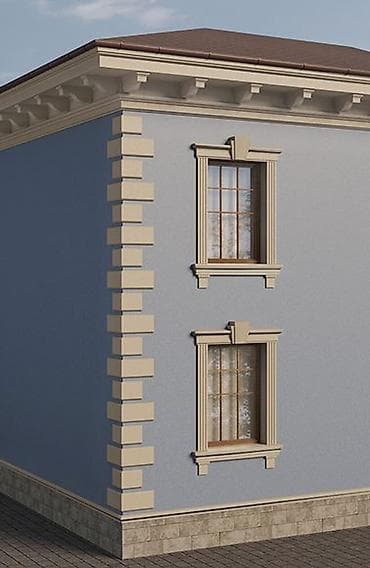 kubik daş: Profil Divara bərkidilən Karniz — 4