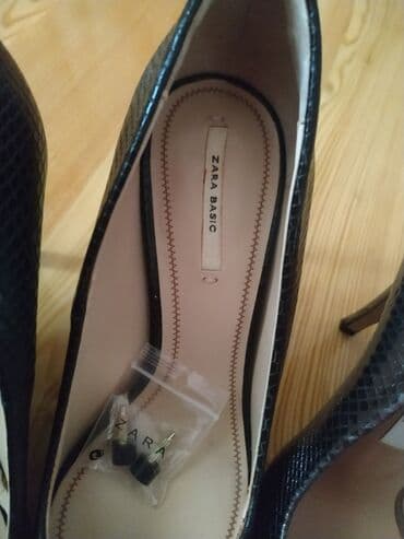 şnurlu qadın mokasinləri: Tuflilər, Zara, Ölçü: 37, rəng - Bej, İşlənmiş — 6