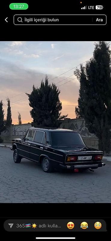 VAZ 2106 sedan - Kuzov: klassik 4 qapılı sedan, tünd yaşıl içi dolu