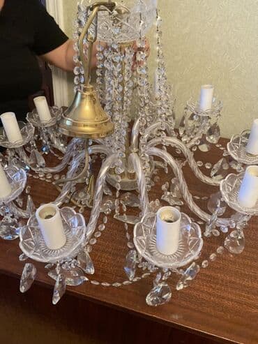 sederek çılçıraq mağazaları: Çılçıraq, 10 və daha çox lampa, Xrustal — 1