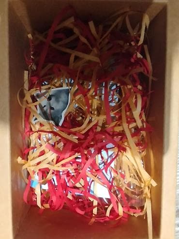 usaq alemi: Адвент календарь на 5 дней в красном и бежевом цветах с подарками — 9