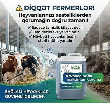 fermer: 👨🏻‍🔬Wonodine - Yod Tərkibli Dezinfeksiya məhsulu 📢Fermerlərin — 1