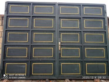 чугунная печь камин: Б/у Железо Дворовые ворота, Механические, С дверью, цвет - Черный, Нет кредита, Платная доставка — 1