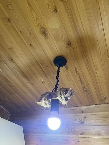 taxta lustur: Çılçıraq, 1 lampa, Taxta — 2