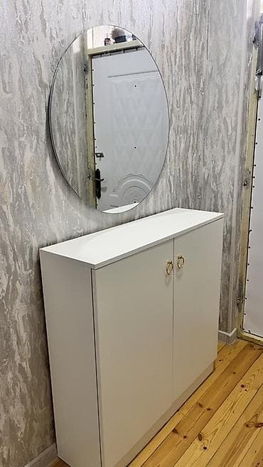 dehliz dolabı: Yeni, 2 qapılı, Güzgülü, Ağ, Digər material, Açılan, Düz dolab — 2