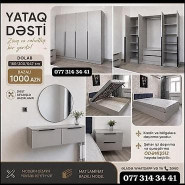 lalafo masa: Yataq Dəsti – zövq və rahatlıq bir yerdə! Komplekt: - Dolab: 4 — 1