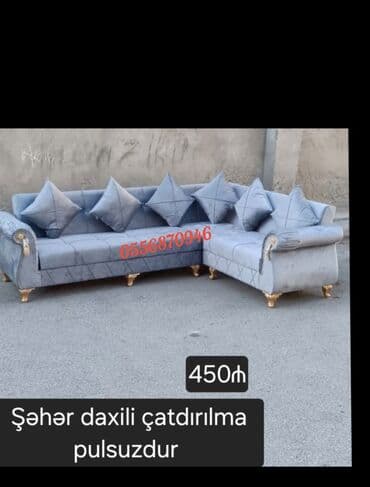 mətbəx ucun divan: Künc divan, Yeni, Açılan, Bazalı, Parça, Pulsuz çatdırılma — 2