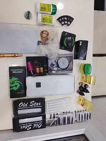 Peşəkar tatu avadanlıqları dəsti Tam işlək studiya üçün lazım olan