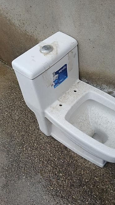 Türk tipli ayaqüstü unitaz və üstdən su çəni (SEVAL)