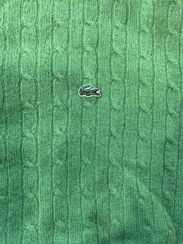 зеленая мужская кофта: Sviter, Lacoste, L, rəng - Yaşıl — 2