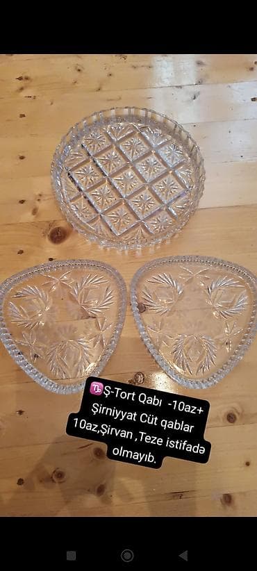 baklar ve cenler: Tort və şiriniyyat qabı, Şüşə — 1