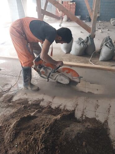 qumlama xidmeti: Beton kesme desme xidmeti beton kesen beton kesimi sesiz vibrasiyasiz — 2