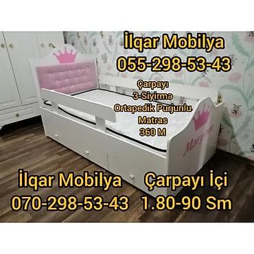 ucuz krafat: Oğlan üçün, Yeni, Çarpayı, Bazasız, Matrassız, Siyirməsiz — 4