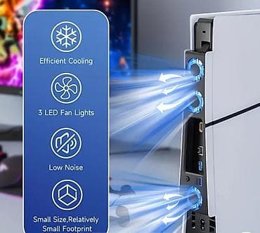 oyun konsoları: PS5 Slim üçün USB Soyuducu Fan - Uyğunluq: Yalnız PS5 Slim konsolu — 4