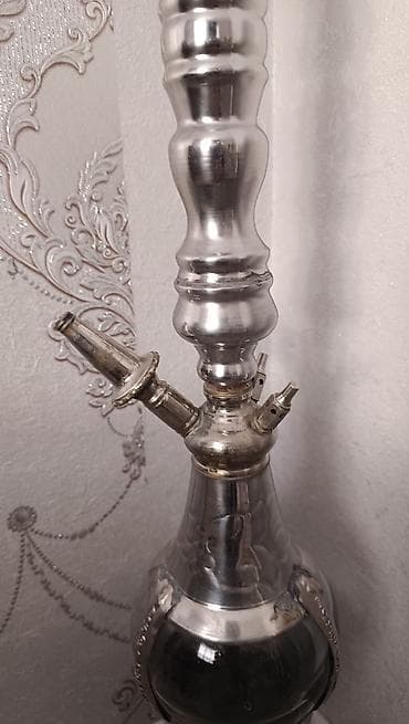 ag gumus: Metallik nargilə – klassik şərq üslubunda - Material: cilalanmış — 4