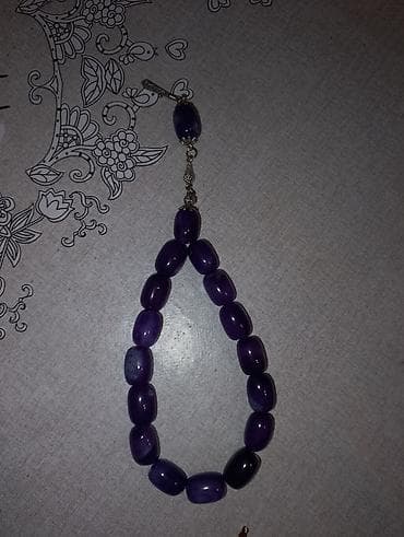 tesbeh nedir: Məhsul: Bənövşəyi muncuqlu təsbeh - Material: Parlaq səthli — 3