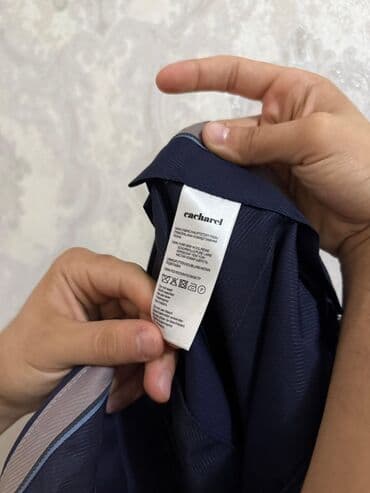 kisi pencekleri: Cacharel kişi kostyumu – tünd göy rəngdə, klassik dizayn. - Brend — 2