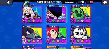 Brawl Stars hesabı – yüksək inkişaflı və zəngin kontentli - Kupa — 2