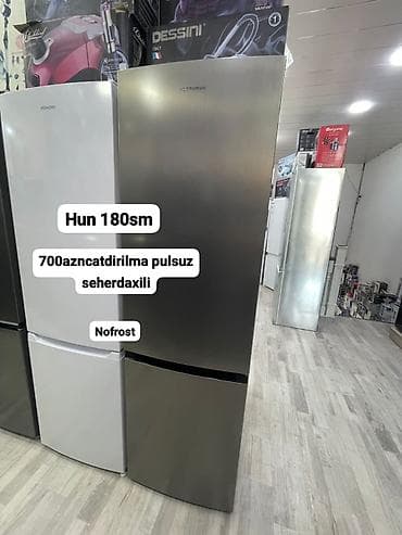 Mətbəx texnikası: 2 qapılı Hoffman Soyuducu Satılır, rəng - Gümüşü — 1