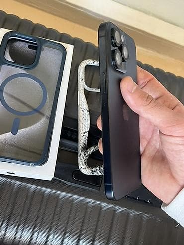 107 ekran televizor: IPhone 15 Pro Max, 256 GB, Black Titanium, Zəmanət, Simsiz şarj, Face ID — 5