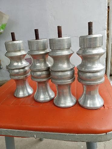 Alüminium mebel ayaqları – 4 ədəd - Material: tam metal/alüminium — 1