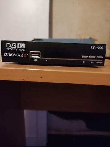 EUROSTAR ET-514 DVB-T2 Terrestrial rəqəmsal TV tuner.azer.kanali.acir