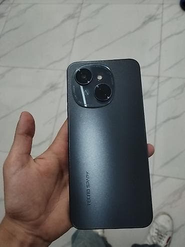 telefon akse: Tecno Spark 30, 64 GB, rəng - Boz, Barmaq izi — 2