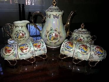 raf ütü qiyməti: Orijinal 6 fincanlı "Madonna" kofeyni servis-Çexiya istehsalı — 2