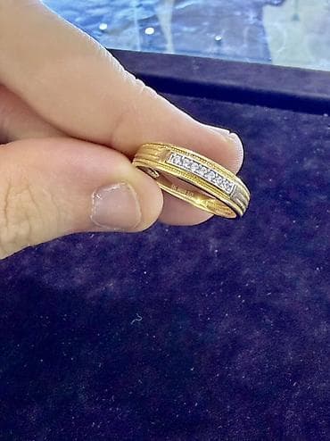 kişi qızıl üzük: Nişan, Üzük, Sarı qızıl, Brilyant — 2